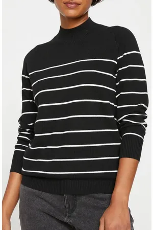 UNIVERSAL STANDARD Marini??re Stripe Mock Neck Sweater in at Nordstrom, Size 2Xl