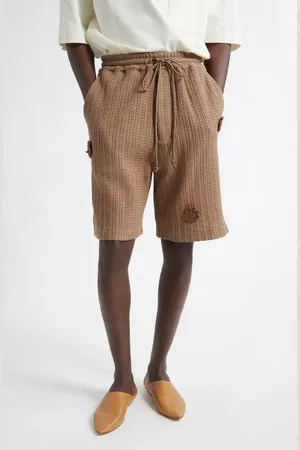 SONG FOR THE MUTE Daisy Raw Knit Shorts in at Nordstrom, Size 36 Us