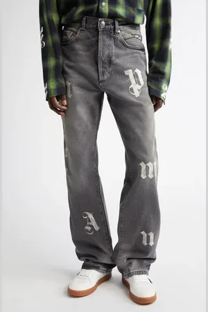 Palm Angels Logo Baggy Jeans in at Nordstrom, Size 30