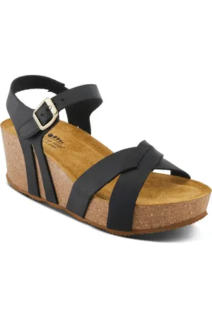 Spring Step Burton Ankle Strap Platform Wedge Sandal in at Nordstrom, Size 5.5-6Us