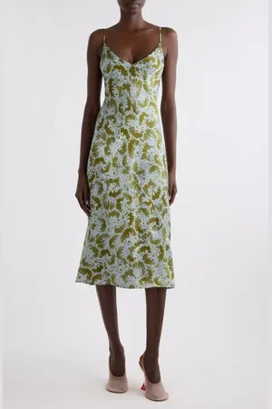 DRIES VAN NOTEN Denne Orchid Petal Print Slipdress in at Nordstrom, Size 12 Us