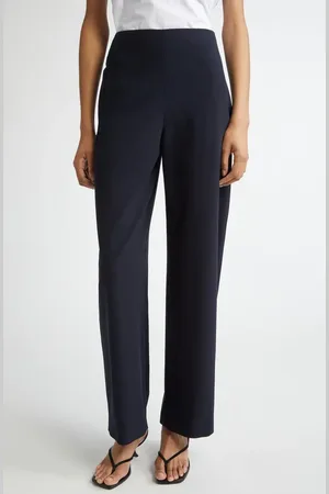 Fforme Larissa Loose Fit Stretch Virgin Wool Crepe Trousers in at Nordstrom, Size Medium