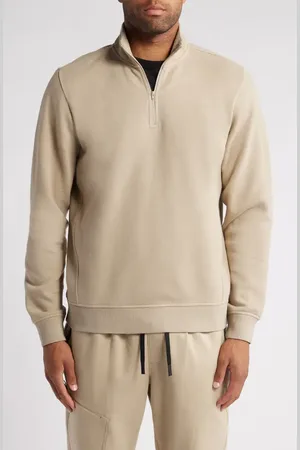 Zella Cloud Fleece Quarter Zip Pullover in at Nordstrom, Size Small