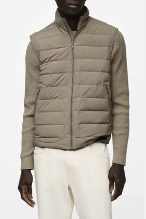 MANGO Quilted Down Vest in at Nordstrom