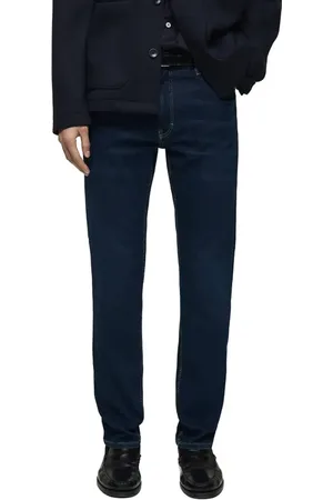 MANGO Patrick Slim Fit Ultra Soft Touch Stretch Denim Jeans in at Nordstrom, Size 31