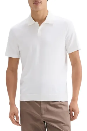 THEORY Goris Grid Light Performance Polo in at Nordstrom, Size X-Small