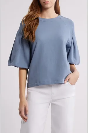 Madewell Puff Sleeve Sweatshirt T-Shirt in at Nordstrom, Size Small