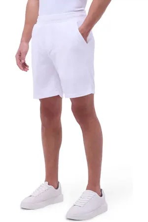 Bugatchi Cotton Blend French Terry Drawstring Shorts in at Nordstrom, Size Large