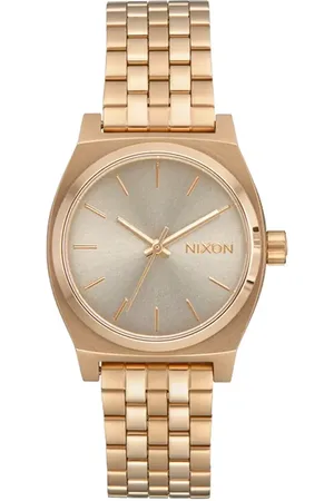 Nixon Medium Time Teller Bracelet Watch, 31mm in Light Gold /Vintage White at Nordstrom