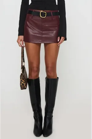 Princess Polly Magee Faux Leather Miniskirt in at Nordstrom, Size 0