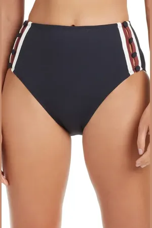 Rod Beattie Button Down High Waist Bikini Bottoms in at Nordstrom, Size 6