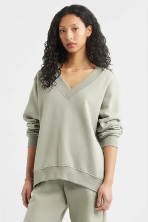 BP. Oversize V-Neck Sweatshirt in at Nordstrom, Size Small