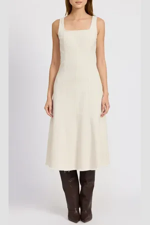 En Saison Gwendolyn Denim Midi Dress in at Nordstrom, Size X-Small