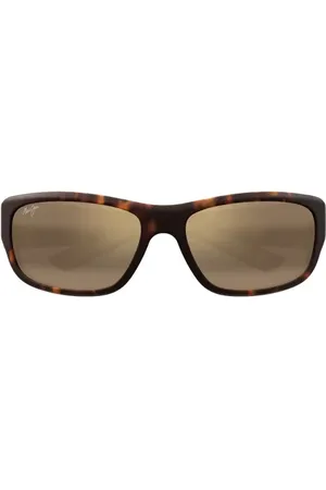 Maui Jim Mauklele 64mm PolarizedPlus2?? Wraparound Rectangular Sunglasses in at Nordstrom