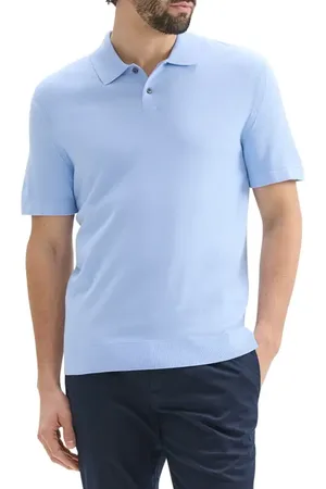 THEORY Goris Grid Light Performance Polo in at Nordstrom, Size Small