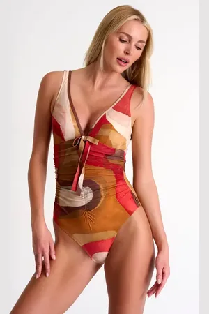 Shan Rahimkhan Classic One-Piece Swimsuit With Front Bow Detail in at Nordstrom, Size 8
