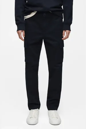 MANGO Regular Fit Flat Front Twill Cargo Pants in at Nordstrom, Size 32