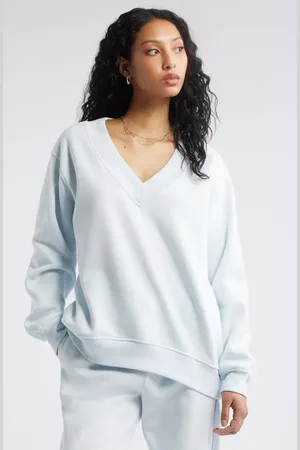 BP. Oversize V-Neck Sweatshirt in at Nordstrom, Size X-Small