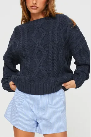 Princess Polly Anaya Oversize Aran Knit Sweater in at Nordstrom, Size Small