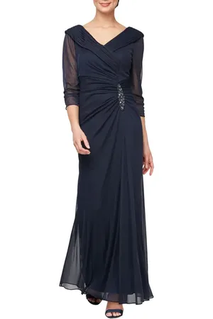 Alex Evenings Embellished Chiffon Evening Gown in at Nordstrom, Size 8P