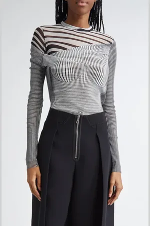 Jean Paul Gaultier The Draped Body Morphing Bodysuit in at Nordstrom, Size X-Small