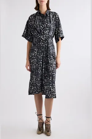 DRIES VAN NOTEN Delicky Print Silk Shirtdress in at Nordstrom, Size 6 Us