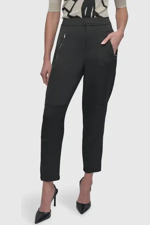 DKNY Zip Pocket Satin Pants in at Nordstrom, Size Small