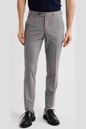 AllSaints Ross Solid Slim Fit Taper Leg Wool Pants in at Nordstrom, Size 36 X R