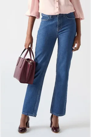 LK Bennett Emilie High Waist Ankle Straight Leg Jeans in at Nordstrom, Size 4 Us