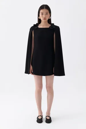 Nocturne Cape Sleeve Mini Dress in at Nordstrom, Size Medium