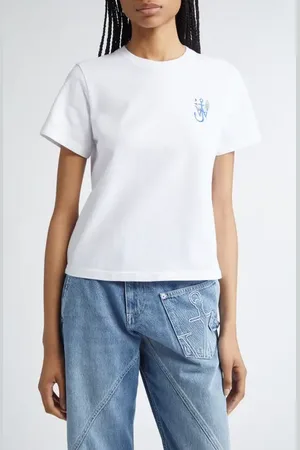 J.W.Anderson Anchor Embroidered Back Print Graphic T-Shirt in at Nordstrom, Size X-Small