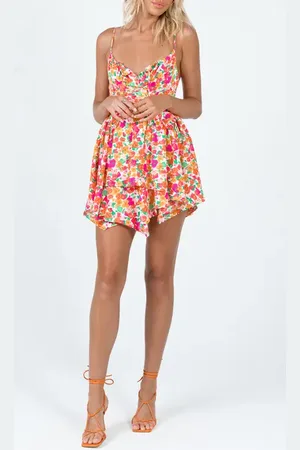 Princess Polly Barrette Floral Minidress in at Nordstrom, Size 0
