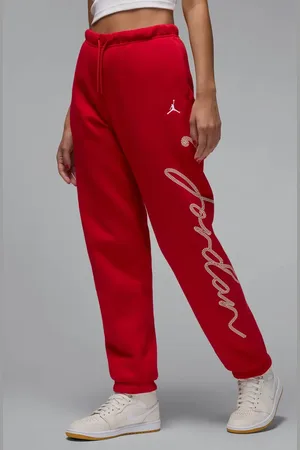 Jordan Brooklyn Fleece Rhinestone Logo Sweatpants in at Nordstrom, Size Small