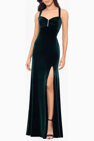Blondie Nites Slit Velvet Gown in at Nordstrom, Size 9