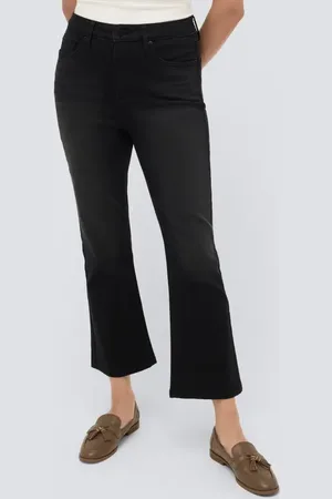 Kenneth Cole High Waist Crop Kick Flare Jeans in at Nordstrom, Size 4