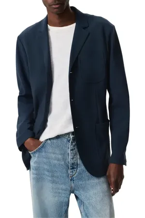 RAG&BONE Achilles Navy Cotton Blend Knit Sport Coat in at Nordstrom, Size 42