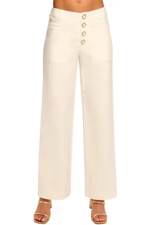 Ramy Brook Marjory Stretch Cotton Wide Leg Pants in at Nordstrom, Size 10