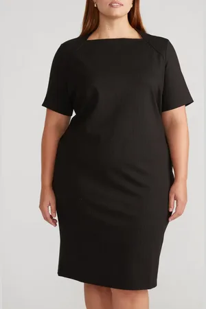 UNIVERSAL STANDARD Envelope Neck Ponte Dress in at Nordstrom