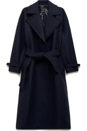 MANGO Belted Virgin Wool Blend Coat in at Nordstrom, Size Large