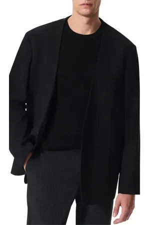 RAG&BONE Slim Fit Collarless Wool Blend Ripstop Sport Coat at Nordstrom, Size 40
