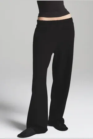 SKIMS Cotton Fleece Classic Straight Leg Pants in at Nordstrom, Size Large