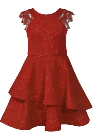 Iris & Ivy Sparkle Knit Skater Dress with Assymetrical Horse Hair Hem in at Nordstrom, Size 14