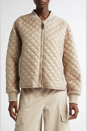 Max Mara Licia Reversible Bomber Jacket in at Nordstrom, Size 12