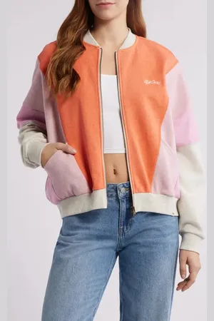 Rip Curl Colorblock Bomber Jacket in at Nordstrom, Size X-Small