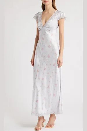 LOVESHACKFANCY Theodore Floral Print Jacquard Dress in at Nordstrom, Size 2