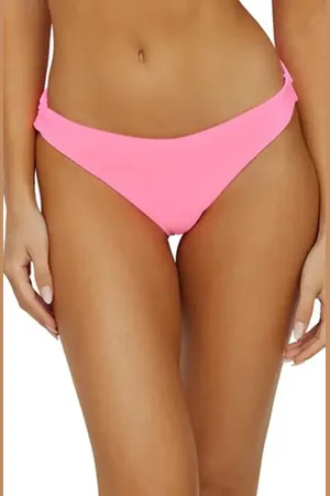 PQ Swim Ruched Bikini Bottoms in at Nordstrom, Size Medium