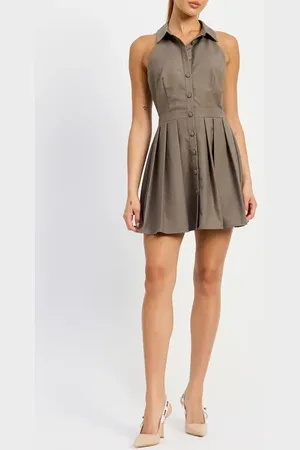 En Saison Mirabella Sleeveless Fit & Flare Minidress in at Nordstrom, Size Small