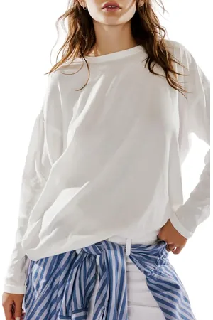 Free People Nina Long Sleeve T-Shirt in at Nordstrom, Size Medium