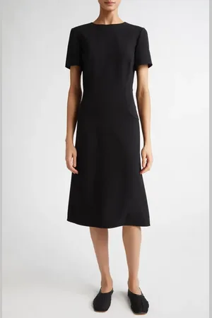 Fforme Lyla Sculpted Double Crepe Midi Dress in at Nordstrom, Size Small