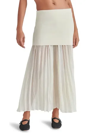 Steve Madden Malvina Mixed Media Maxi Skirt in at Nordstrom, Size Large